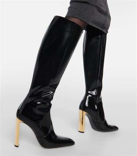 ysl stiefel strass|YSL high boots.